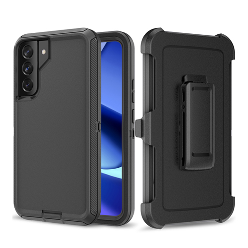 Triple Layer Protection Case & Belt Clip for Samsung Galaxy A16 - Black