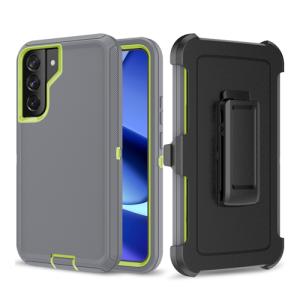 Triple Layer Protection Case & Belt Clip for Samsung Galaxy S22 Plus - Grey