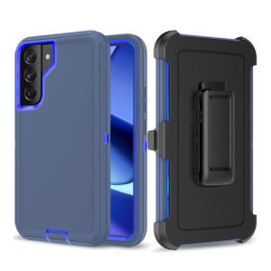 Triple Layer Protection Case & Belt Clip for Samsung Galaxy S23 Plus - Navy Blue