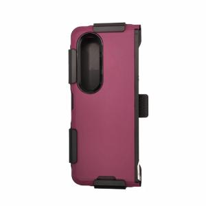 Triple Layer Protection Case & Belt Clip for Samsung Galaxy Z Fold 5 - Wine