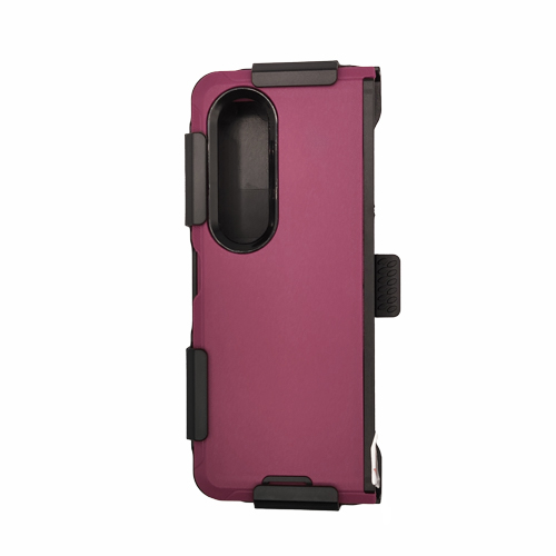 Triple Layer Protection Case & Belt Clip for Samsung Galaxy Z Fold 5 - Wine
