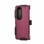 Triple Layer Protection Case & Belt Clip for Samsung Galaxy Z Fold 4 - Wine
