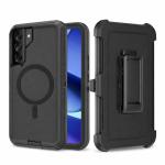 Triple Layer Protection Case & Belt Clip with Magsafe for Samsung Galaxy S25 FE - Black