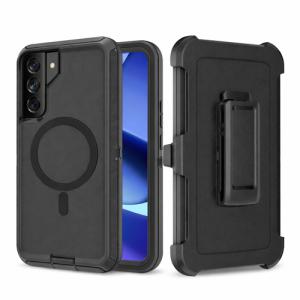 Triple Layer Protection Case & Belt Clip with Magsafe for Samsung Galaxy S26 Plus - Black