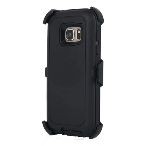 Triple Layer Protection Case & Belt Clip for Samsung Galaxy S7 - Black