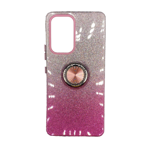 Two Tone Glitter with Kickstand Ring Case for Samsung Galaxy A14 5G - Pink