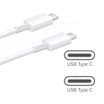 Type-C to Type-C Cable No Packaging (1M) - White