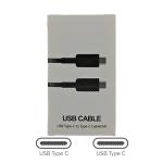 Type-C to Type-C Super Fast Cable for Galaxy Note 20 Ultra in Retail Packaging (1M-5A) - Black