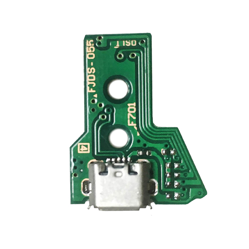 USB Charging Port Board W/ 12Pin Flex Cable Compatible For Sony PlayStation 4 Controllers (Version 1: JDS-050 / JDS-055)