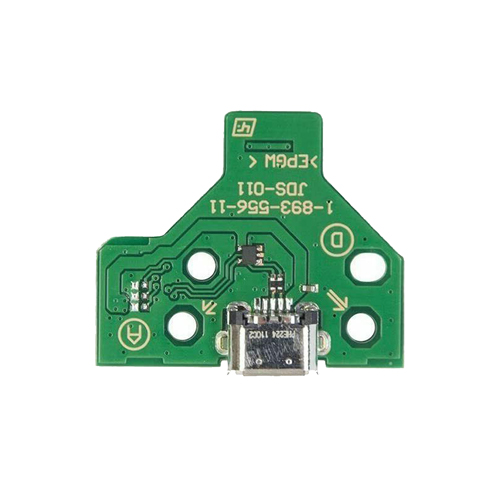 USB Charging Port Board W/ 12Pin Flex Cable Compatible For Sony PlayStation 4 Controllers (Version 2: JDS-011)