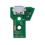 USB Charging Port Board W/ 12Pin Flex Cable Compatible For Sony PlayStation 4 Controllers (Version 4: JDS-040)