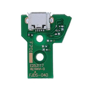USB Charging Port Board W/ 12Pin Flex Cable Compatible For Sony PlayStation 4 Controllers (Version 4: JDS-040)