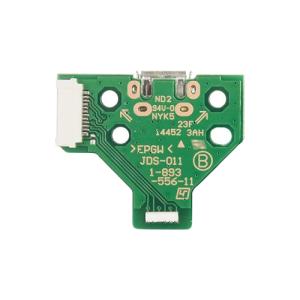 USB Charging Port Board W/ 14Pin Flex Cable Compatible For Sony PlayStation 4 Controllers (Version 1: JDS-001)