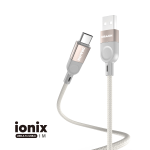 USB to USB-C Cable (DRAVON ionix) (1M) - Grey