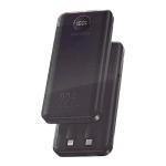 VEN-DENS Power Bank 10000mAh with Built-in Cables Fast Charge VD-PB047 - Black