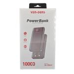 VEN-DENS Power Bank 10000mAh with Built-in Cables Fast Charge VD-PB047 - Black