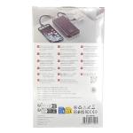 VEN-DENS Power Bank 10000mAh with Built-in Cables Fast Charge VD-PB047 - Black