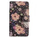 Printed Flower Case for Samsung Galaxy A72 - Orange Violet Flowers