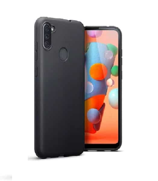 Slim Matte Soft TPU Case for Samsung Galaxy A11 - Black