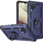 Armor Hybrid Military Case with Ring Kickstand for Samsung Galaxy A22 5G - Navy Blue