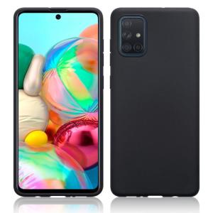Slim Matte Soft TPU Case for Samsung Galaxy A12 - Black