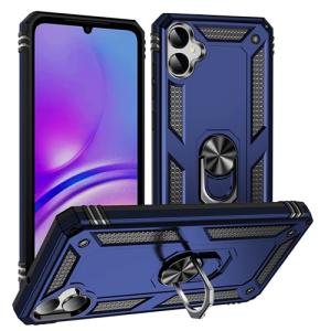 Armor Hybrid Military Case with Ring Kickstand For Samsung Galaxy A07 - Navy Blue
