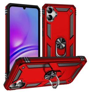 Armor Hybrid Military Case with Ring Kickstand For Samsung Galaxy A07 - Red
