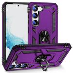 Armor Hybrid Military Case with Ring Kickstand For Samsung Galaxy S24 FE - Purple