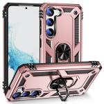 Armor Hybrid Military Case with Ring Kickstand For Samsung Galaxy S23 - Rose Golden