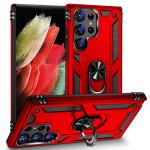 Armor Hybrid Military Case with Ring Kickstand For Samsung Galaxy S24 Ultra - Red