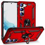 Armor Hybrid Military Case with Ring Kickstand For Samsung Galaxy S23 FE - Red