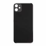 Back Glass Compatible for iPhone 11 (Large Camera Hole) - Black