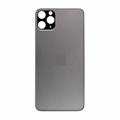 Back Glass Compatible for iPhone 11 Pro Max (Large Camera Hole) (Premium) - Black
