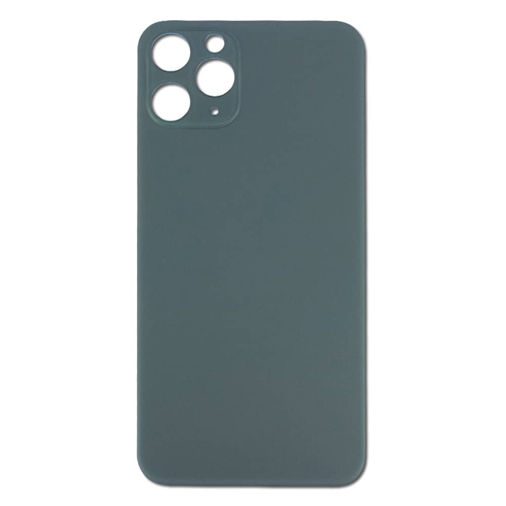 Back Glass Compatible for iPhone 11 Pro (Large Camera Hole) (Aftermarket) - Midnight Green