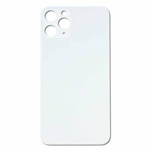 Back Glass Compatible for iPhone 11 Pro Max (Large Camera Hole) (Aftermarket) - White