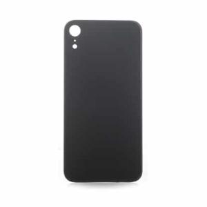 Back Glass Compatible for iPhone XR (Large Camera Hole) - Black