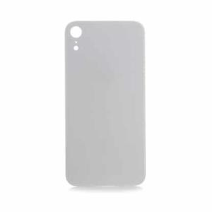 Back Glass Compatible for iPhone XR (Large Camera Hole) - White