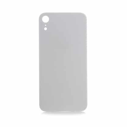 Back Glass Compatible for iPhone XR (Large Camera Hole) - White