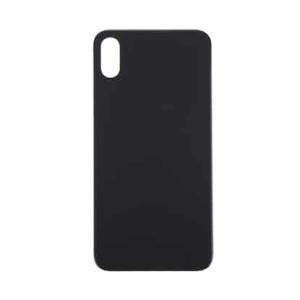 Back Glass Compatible for iPhone XS Max (Large Camera Hole) - Black