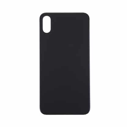 Back Glass Compatible for iPhone XS Max (Large Camera Hole) - Black