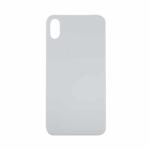 Back Glass Compatible for iPhone XS (Large Camera Hole) - White
