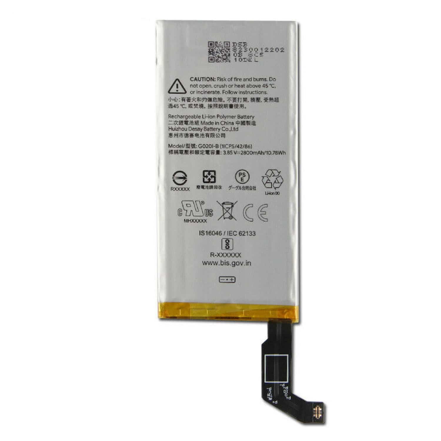 Replacement Battery Compatible for Google Pixel 4 (Premium) (G020I-B)