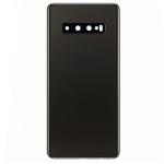 Back Cover With Camera Lens Compatible for Samsung Galaxy S10 - Black