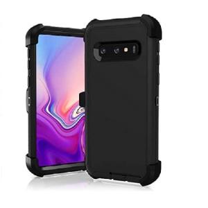 Triple Layer Protection Case & Belt Clip for Samsung Galaxy S10 Plus - Black