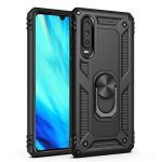 Armor Hybrid Military Case with Ring Kickstand for Huawei P30 Lite - Black