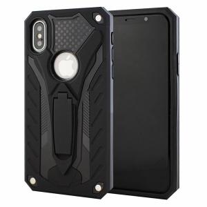 Rugged Defender Case with Kickstand for Apple iPhone XS Max - Black