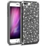 Hybrid Premium Diamond Bling Shockproof Phone Case for Apple iPhone 6/7/8 Plus - Black