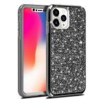 Hybrid Premium Diamond Bling Shockproof Phone Case for Apple iPhone 11 Pro Max - Black