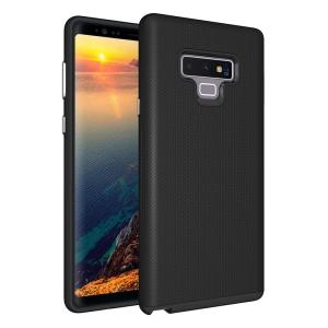 Triangle Shockproof Case with Anti Slip Grains for Samsung Galaxy Note 9 - Black