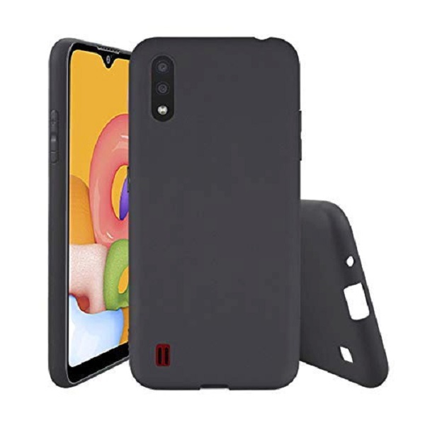 Slim Matte Soft TPU Case for Samsung Galaxy A01 Core - Black